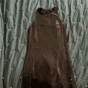 Maje black sequin dress